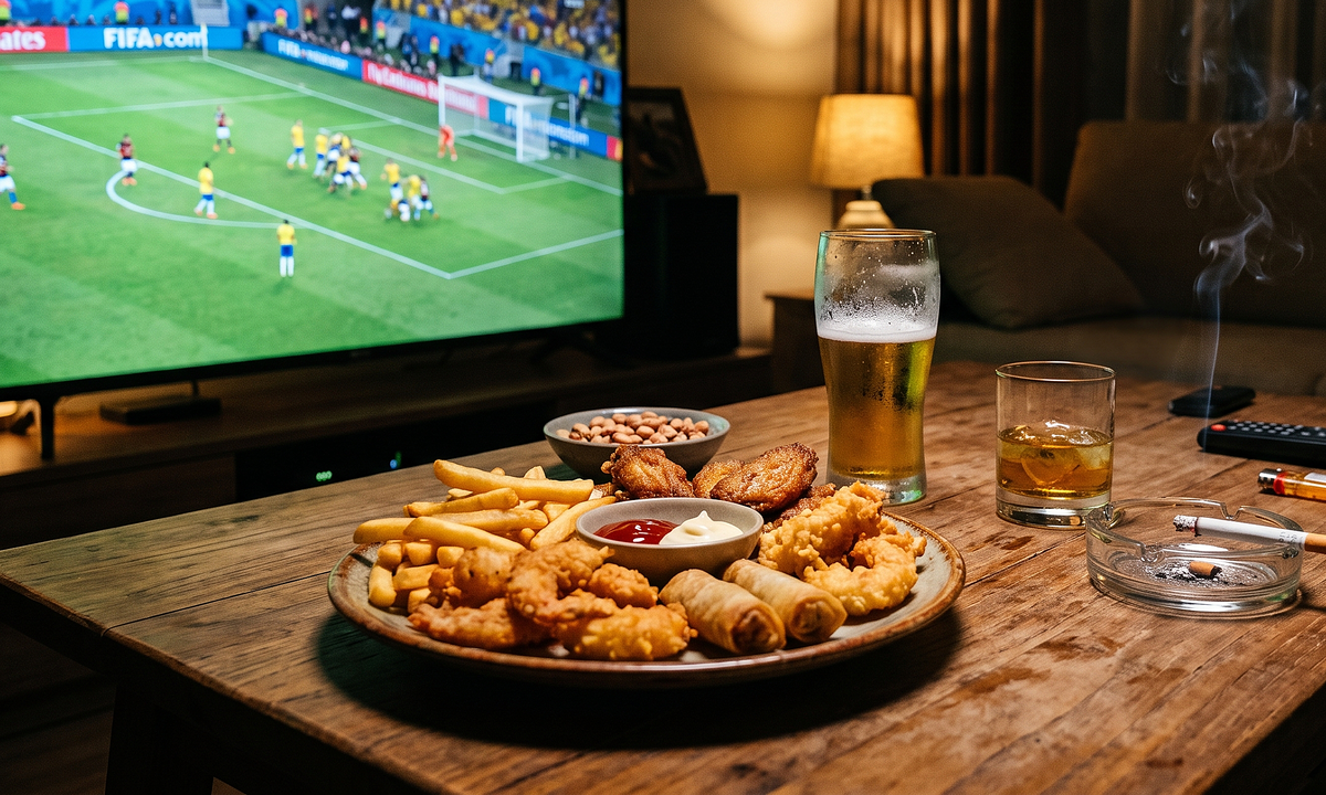 Ăn đêm xem World Cup: Khi đam mê bóng đá gặp rủi ro sức khỏe và cám dỗ cá cược - hình ảnh - winrr88.com
